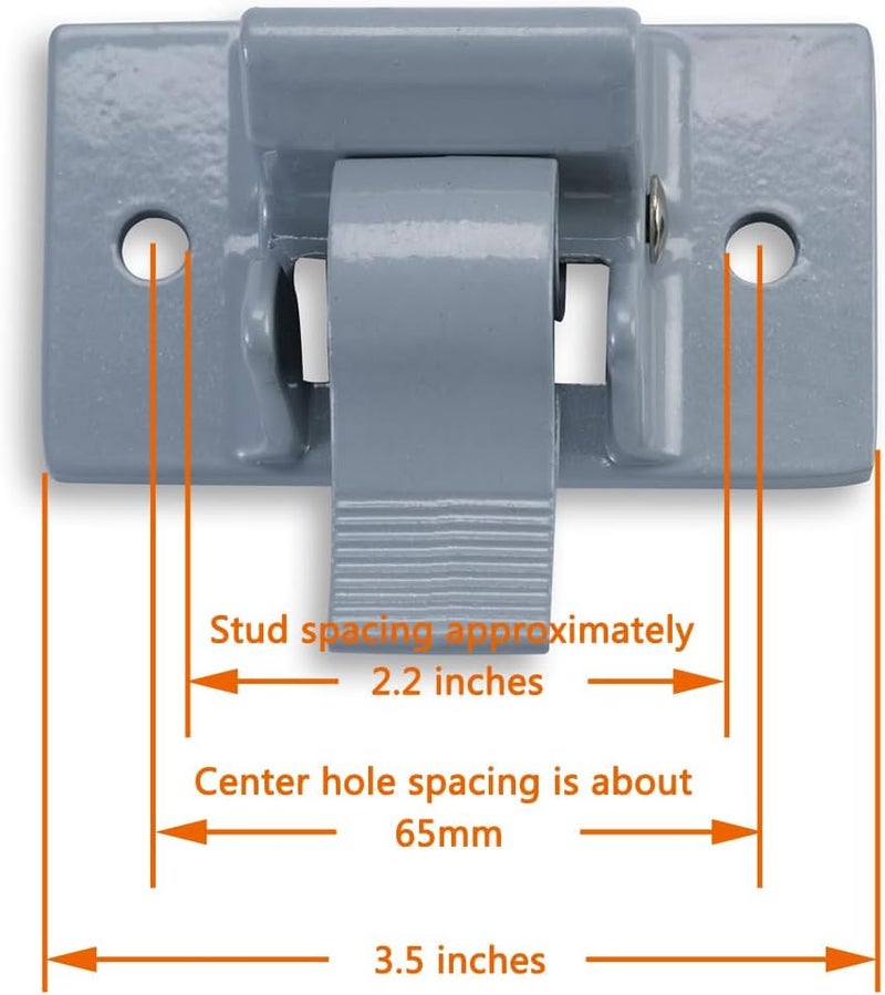UYG for 3104653.005 RV Camper Trailer Bottom Mounting Bracket Awning Replacement Lower （Grey 2 pc - Image 3